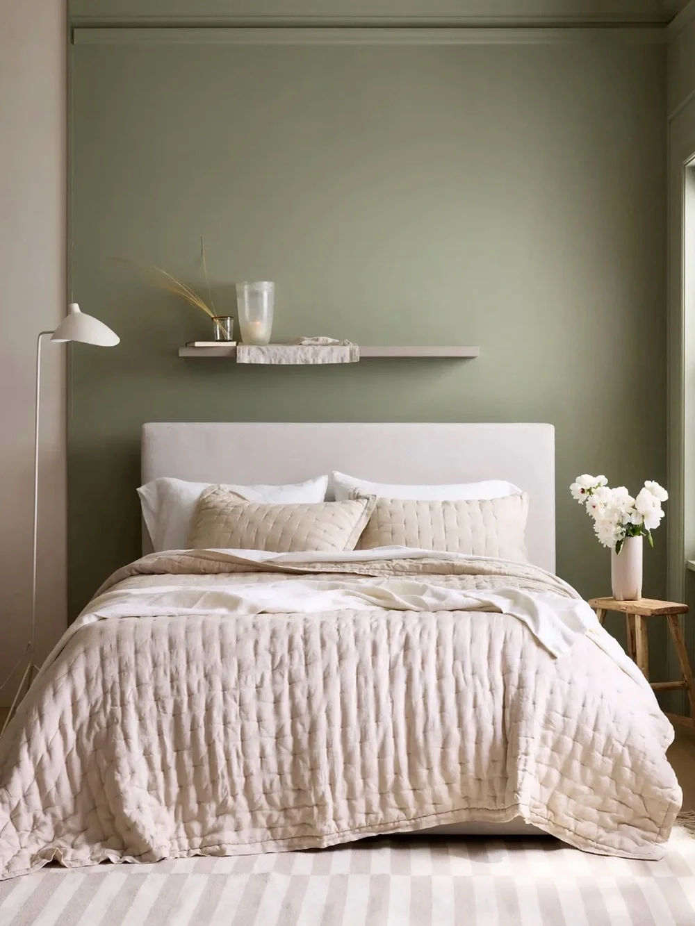 Quince European Linen Dream Quilt Set | Queen | Sand | Includes Shams